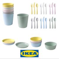 Gambar Best Ikea 1 Paket 36Pcs Kalas Peralatan Makan Anak, Mangkuk Mug / Gelas Piring Sendok Isi 18 Alat Buah Garpu Ikea Set Plastik Terima Kasih dari tokohalte undefined 1 Tokopedia