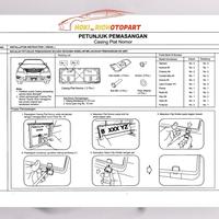 Gambar GUDANG PLAT JJ Tatakan Dudukan Plat Nomor Auto 2000 Original 1set RF011-64400-000 dari GUDANG PLAT JJ undefined 4 Tokopedia