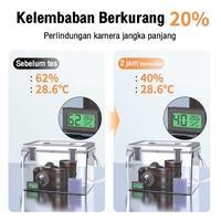 Gambar Murah Drybox 3 in 1 Set- premium Dry Box Hygrometer Tempat Penyimpanan Kamera Lensa DSLR Mirrorless drone Free Silica Gel dan higrometer anti lembab jamur Anti Jamur Dhumidifier Anti Fog Cabinet anti Jamur, Boks Kamera (Terbaik) - Extra-only box dari mimitttt store undefined 2 Tokopedia