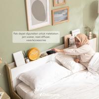 Gambar Dekoruma RUNA Dipan Tempat Tidur Kayu King Size - Ranjang Kasur dari Harmoni Tidur undefined 5 Tokopedia