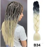 Gambar 4Pr9! Rambut Kepang Sintetis Model Afrika / Rambut Sambung Papua Kepang Extension jumbo Ukuran 24 Inch 100g D409 - B1 dari foodmarket6 undefined 1 Tokopedia