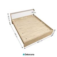 Gambar Dekoruma RUNA Dipan Tempat Tidur Kayu King Size - Ranjang Kasur dari Harmoni Tidur undefined 2 Tokopedia