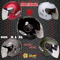 Gambar MISTRY HELM GMT CENTRO MODEL INK DOUBLE VISOR HALF F dari Mistry Auto undefined 1 Tokopedia