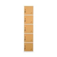 Gambar Rak Locker Karyawan Besi 6 Kotak Pintu 38x50x185cm - Krem Beige ORIGINAL dari FURNITURE MODERN SWEDIA undefined 3 Tokopedia