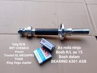 Gambar AS RODA NINJA BOSHING BOSING LUAR DALAM AS 15 BEARING KLAKER 6301 ASB PNP VELG RCB BRT CHEMCO ROSSI DAYTONA GP WELL JUPITER RX VEGA VIXION dari kaowrastoko281 undefined 1 Tokopedia