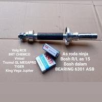 Gambar AS RODA NINJA BOSHING BOSING LUAR DALAM AS 15 BEARING KLAKER 6301 ASB PNP VELG RCB BRT CHEMCO ROSSI DAYTONA GP WELL JUPITER RX VEGA VIXION dari kaowrastoko281 undefined 2 Tokopedia