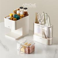 Gambar SUT - APHOME RAK BUMBU DAPUR KOMPLIT TEMPAT PISAU ALAT MASAK KITCHEN STORAGE CUTLERY ORGANIZER DAPUR KOTAK PENYIMPANAN ALAT MAKAN ILONA dari rinioktawawa undefined 5 Tokopedia