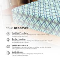 Gambar sprei set - seprei kasur kamar tidur motif karet keliling dengan sarung bantal dan sarung guling ukuran 120 160 180 x 200 dari tuckimaystore undefined 1 Tokopedia
