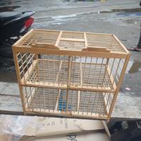 Gambar SANGKAR KANDANG DONDANG BURUNG DARA MERPATI KAYU JATI PINTU 4 MURAH dari Hobili Store undefined 3 Tokopedia