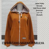 Gambar Jaket Wanita Korea Rip Hoodie Polka Tutup Kepala dari ibu tatiu undefined 1 Tokopedia