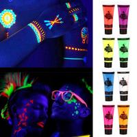 Gambar Black Light Face and Body Paint Neon Fluorescent Paint Glow in the Dark UV Body Paint Set for Halloween Safe On Skin Washable dari bbaappaakkssooddiimmaann undefined 5 Tokopedia