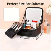 Gambar Travel Makeup Bag With LED Lighted Make Up Case Mirror 3 Color Setting Cosmetic Box Organizer Vanity For Women dari iibbuullaaeellaaa undefined 4 Tokopedia