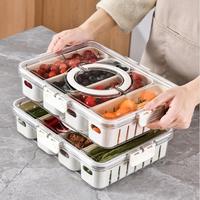 Gambar Kontainer Kulkas Tempat Penyimpanan Makanan Dengan Saringan dan Tutup Transparan Penutup penyegelan [Toko Ucup Prabot] - CJ14-Putih-1set 4pcs dari Toko Ucup Prabot undefined 3 Tokopedia