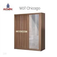 Gambar [Instan] LEMARI PAKAIAN OLYMPIC PINTU SLIDING MOTIF KAYU WST CHICAGO ALMARI BAJU ALMARI KACA FULL BODY PINTU THE DOOR LAWANG SLEDING SLIDING GEROBOK GESER GESAR GROBOK GAUN MINIMALIS KACA KACO CERMIN PANJANG KUAT KOKOH MODERN SANDANG dari lilsotre undefined 2 Tokopedia