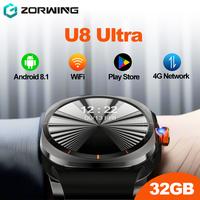 Gambar U8 Ultra AMOLED Android 8.1 Smart Watch Men 4G 5G SIM Card WiFi GPS Compass 32GB Smartwatch Rotating Camera Sport Watch 7 Ultra dari ALFYANSYAH undefined 4 Tokopedia