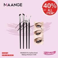 Gambar (READY & ORI) Maange 4 Pcs Eyeliner Brush Makeup Premium 4 set Kuas Eye liner Aplikator / Kuas Eyebrow 51594 - HITAM dari Charme store_NEW undefined 1 Tokopedia