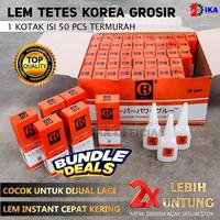 Gambar ( GROSIR 1 BOX = 50 PCS ) Lem Korea Super Glue lem setan per 50 pcs / Lem Power Glue Korea G Perekat Super Rekat Serbaguna Multifungsi Epotec / GROSIR PARTAI!!! PAKET HEMAT Per Kotak isi 5 774 dari desy_acc33 undefined 1 Tokopedia