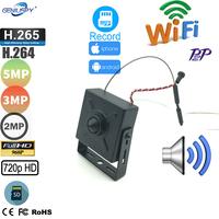 Gambar IMX307 IMX335 1080P 5MP Camhi Smallest Pinhole Mini WIFI IP Camera P2P Onvif With SD Card Slot Wifi AP Wireless Cam With Audio dari gucileystore undefined 1 Tokopedia