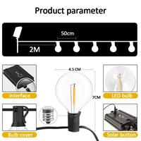 Gambar 15 Meter 30 Lampu LED Tenaga Surya Panel Listrik Fitting Kabel Tahan Air Dekorasi Cafe Lampu Outdoor - 7 Meter 10 LED dari Panasat Electro ID undefined 4 Tokopedia