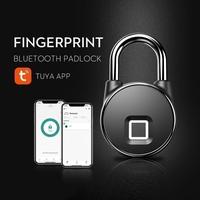 Gambar P22 - TUYA Smart Keyless APP Bluetooth Fingerprint Anti-Theft Padlock dari Kei Tenpo undefined 1 Tokopedia
