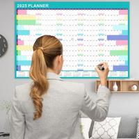 Gambar 2025 Full Year to View Calendar with Erasable Marker and Adhesive Dot Stickers, 90x60cm Wall Calendar Yearly Planner Dropship dari TK KARETMOTIF TERRBARRRRRU undefined 5 Tokopedia
