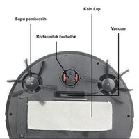 Gambar JALLEN GABOR IS28A - Robotic Vacuum Cleaner Automatic USB Rechargeable dari Tanaga Online Shop undefined 4 Tokopedia