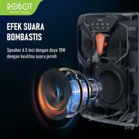 Gambar PROMO / TERMURAH Robot Speaker Karaoke Bluetooth 5.1 RB300 With RGB Light Microphone TERBAIK dari masudhahijbrlo undefined 4 Tokopedia