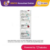 Gambar Griseofulvin 500 mg 10 Tablet - Obat Antijamur - Halodoc dari Apotek Halomedika Kp Rambutan undefined 1 Tokopedia