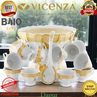 Gambar (Langsung Diproses) Perangkat mangkuk merek Vicenza B410 motif Lily wadah saji Es Buah atau Sup wl Set dengan ukurannya yang besar 5000 ml cocok menjadi wadah saji minuman, dilengkapi 12 dengan mangkuk besar kecil untuk prasmanan serta centong dan 12 dari ptduangivanii undefined 3 Tokopedia