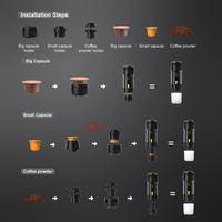 Gambar Mesin Pembuat  Kopi Portable Xiaomi MIJIA Wireless Electric Portable Espresso Coffee Machine 3 in 1 For Car&Home Kemping Espresso Coffee Maker Capsule Powder - gray dari exflagshipgadget undefined 4 Tokopedia