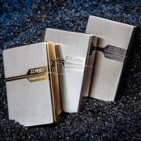 Gambar Zorro Original Copper Metal Outdoor Lighter Plate Gold Brushed Pure Copper Windproof Kerosene Lighter Narrow Machine Men's Cool dari nanirosidahroko undefined 1 Tokopedia