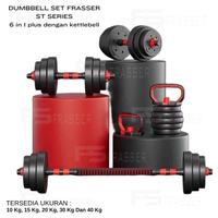 Gambar PROMO Frasser Dumbbell Set Peralatan Fitness 30 Kg Six In One Dumbell Barbel Set DMB ST 04 NEW dari BoyzoraStore undefined 4 Tokopedia
