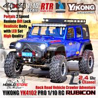 Gambar Yikong YK4102 Pro 1/10 RC Rock Road Vehicle Crawler Adventure RTR - Blue dari Mega Storew undefined 1 Tokopedia
