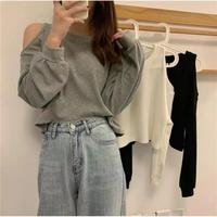 Gambar KOREAN OFF SHOULDER SWEATER - BAJU SABRINA SWEATER KOREA IMPORT 774 dari ANDI_MA undefined 1 Tokopedia