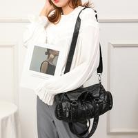 Gambar Black Y2k Women Shoulder Bag Vintage Punk Goth Fashion Designer Pu Leather Tote Bag Large Capacity R dari funline Store undefined 3 Tokopedia