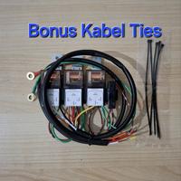 Gambar Kabel set Relay Kit 4 pin Lampu sorot 3 Mode Head lamp Motor Variasi tembak laser d2 Biled daymaker 80A 12V - G Series dari AMEL STORE 888 undefined 4 Tokopedia
