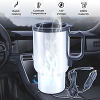Gambar Best Seller 12V 450ml Electric Heating Travel Cup, Insulated Heated Thermos Mug, Car Kettle Water Co dari Damedai official undefined 1 Tokopedia