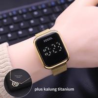 Gambar Tebaru jam tangan wanita fossil led rantai pasir plus kalung titanium Berkualitas dari TheTech Oasis undefined 5 Tokopedia