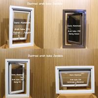 Gambar Ready JT Jendela Jungkit Aluminium Bouven Bouvenlight Boven Cuci Gudang - Putih Bening, J01 Potrait dari bimagulai undefined 5 Tokopedia