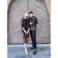Gambar set couple batik wayang ruby + kemeja dari ibu ewasti lax undefined 2 Tokopedia