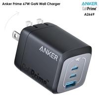Gambar ANKER A2669 - ANKER PRIME 67W GaN Wall Charger - 3 Port Output dari White Mage Market undefined 1 Tokopedia