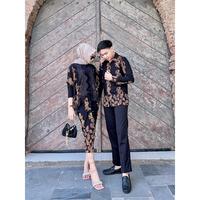 Gambar set couple batik wayang ruby + kemeja dari ibu ewasti lax undefined 5 Tokopedia