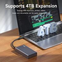 Gambar Hagibis MC40 40Gbps USB4 M.2 NVMe SSD Enclosure With LED Display USB4 Cable for Thunderbolt 4/3 USB 3.2/3.1/3.0 B+M M-Key SSD Case dari Hagibis Indonesia undefined 4 Tokopedia