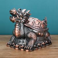 Gambar Asbak Logam Gaya Retro Naga Penyu Besar Dengan Tutup Flip Anti Angin Desktop Anti-Fly Ash Ornamen Kerajinan Logam Perabot dari besituatoko undefined 4 Tokopedia