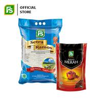 Gambar Beras Setra Ramos Premium Food Station 5 kg ; FS Beras Merah 1 kg dari CV GEMILANG SHOPP undefined 2 Tokopedia