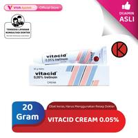 Gambar Vitacid Cream 0.05% / Tretinoin / Untuk Jerawat (20 Gram) dari VIVA APOTEK undefined 1 Tokopedia