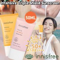 Gambar (TERLARIS) 100% ORI INNISFREE SUNSCREEN INNISFREE TONE UP NO SEBUM SUNSCREEN INNISFREE INTENSIVE TRIPLE SHIELD SUNSCREEN SPF50+ PA+++ SUNBLOCK CREAM 50ML LONG LASTING OIL CONTROL WATERPROOF SUNSCREEN KOREA dari edonovi olshop undefined 1 Tokopedia