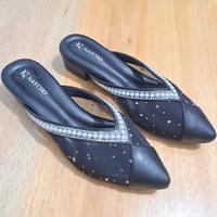 Gambar Terbaru Sepatu Pengantin Wanita 3cm 36-41 42 43 44 45 Brukat Payet Wisuda Nikahan Bigsize Jumbo Viral - Black, 39 dari FATYUNIARSI undefined 4 Tokopedia