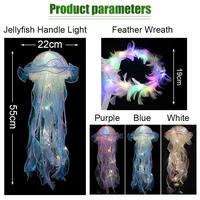 Gambar WGM - Lampion Ubur-Ubur DIY Warna Sunshine Mermaid Parti Lampu Ubur-Ubur LED Gantung Lampu Ubur Dekorasi Jellyfish Light Lantern Bando Bulu Led - Karangan bunga dari WAGOMU STORE undefined 2 Tokopedia