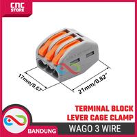 Gambar WAGO 3 WIRE TERMINAL BLOCK LEVER CAGE CLAMP dari CNC STORE BANDUNG undefined 3 Tokopedia